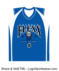 Youth Flexx All StarJersey with Number on Front and Back Design Zoom